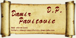 Damir Pavitović vizit kartica